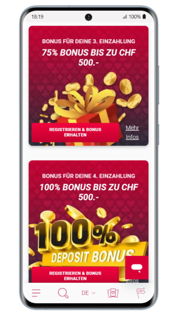 Bonus ohne Einzahlung bei Casino Jackpots